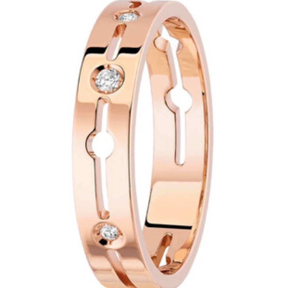 Dinh Van Pulse diamonds and gold ring